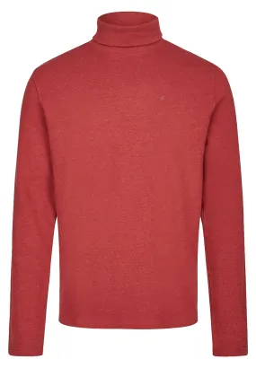 Red Rollneck Knit Jumper