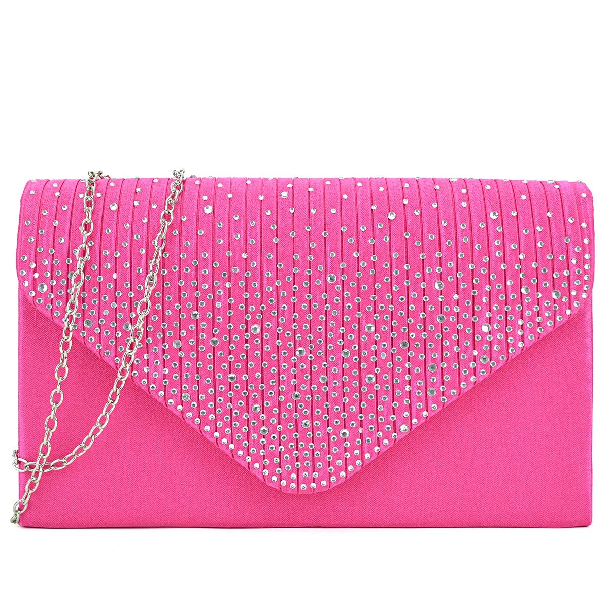 Rhinestone Envelope Evening Clutch