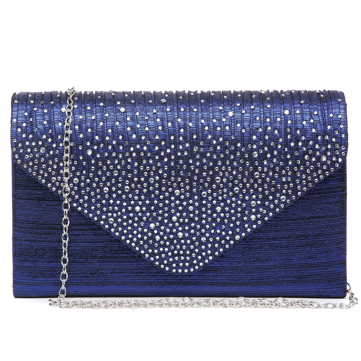 Rhinestone Envelope Evening Clutch