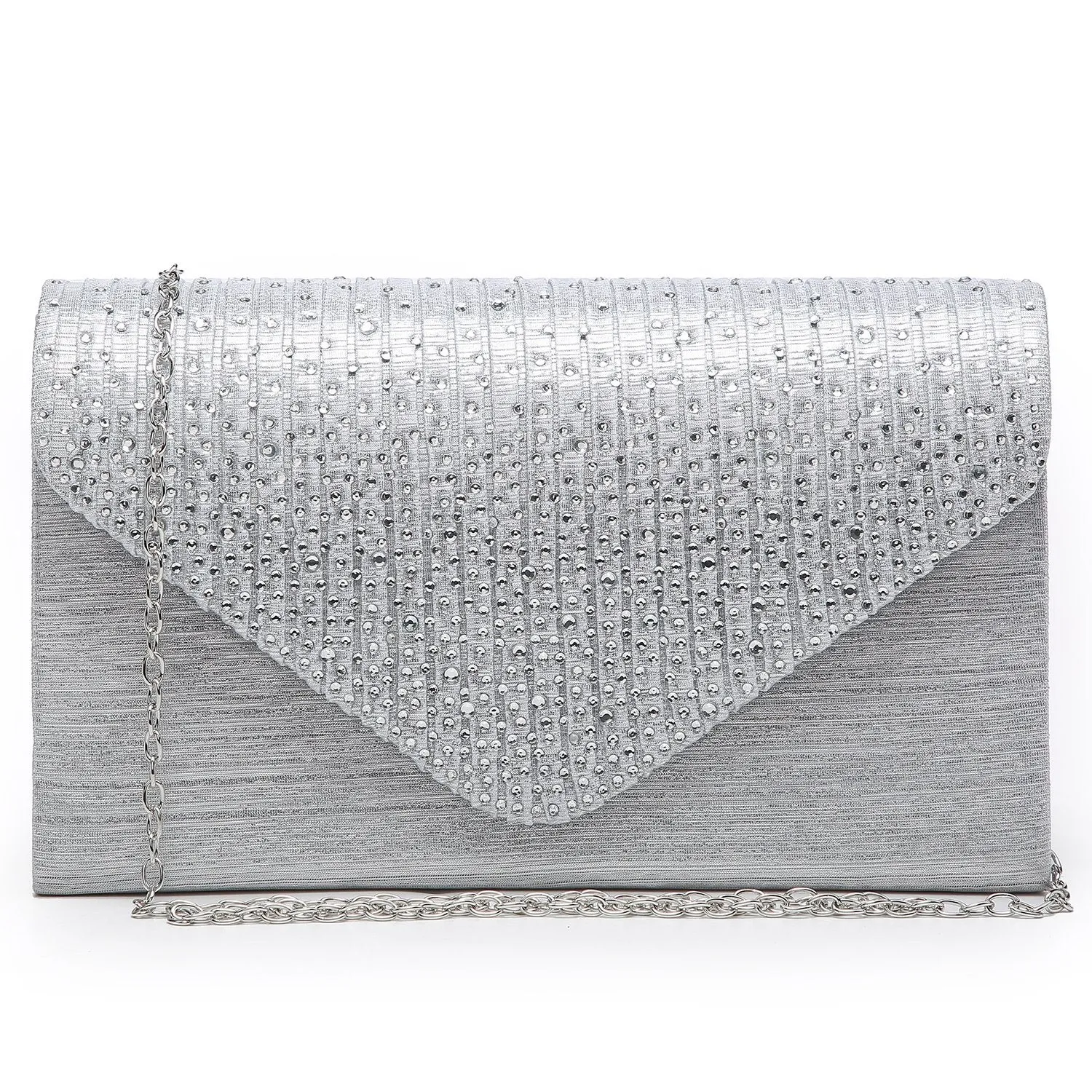 Rhinestone Envelope Evening Clutch