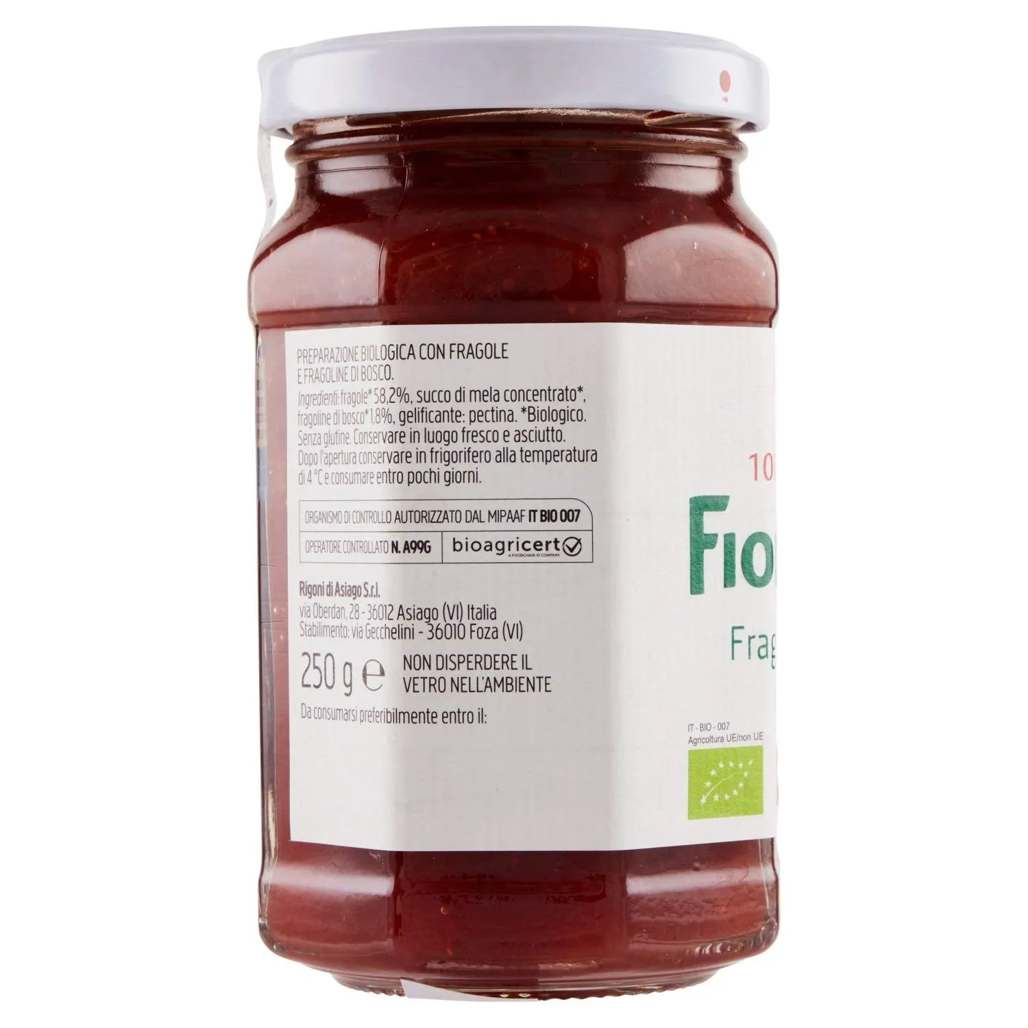 Rigoni Organic Strawberry Fruit Spread 8.8 oz