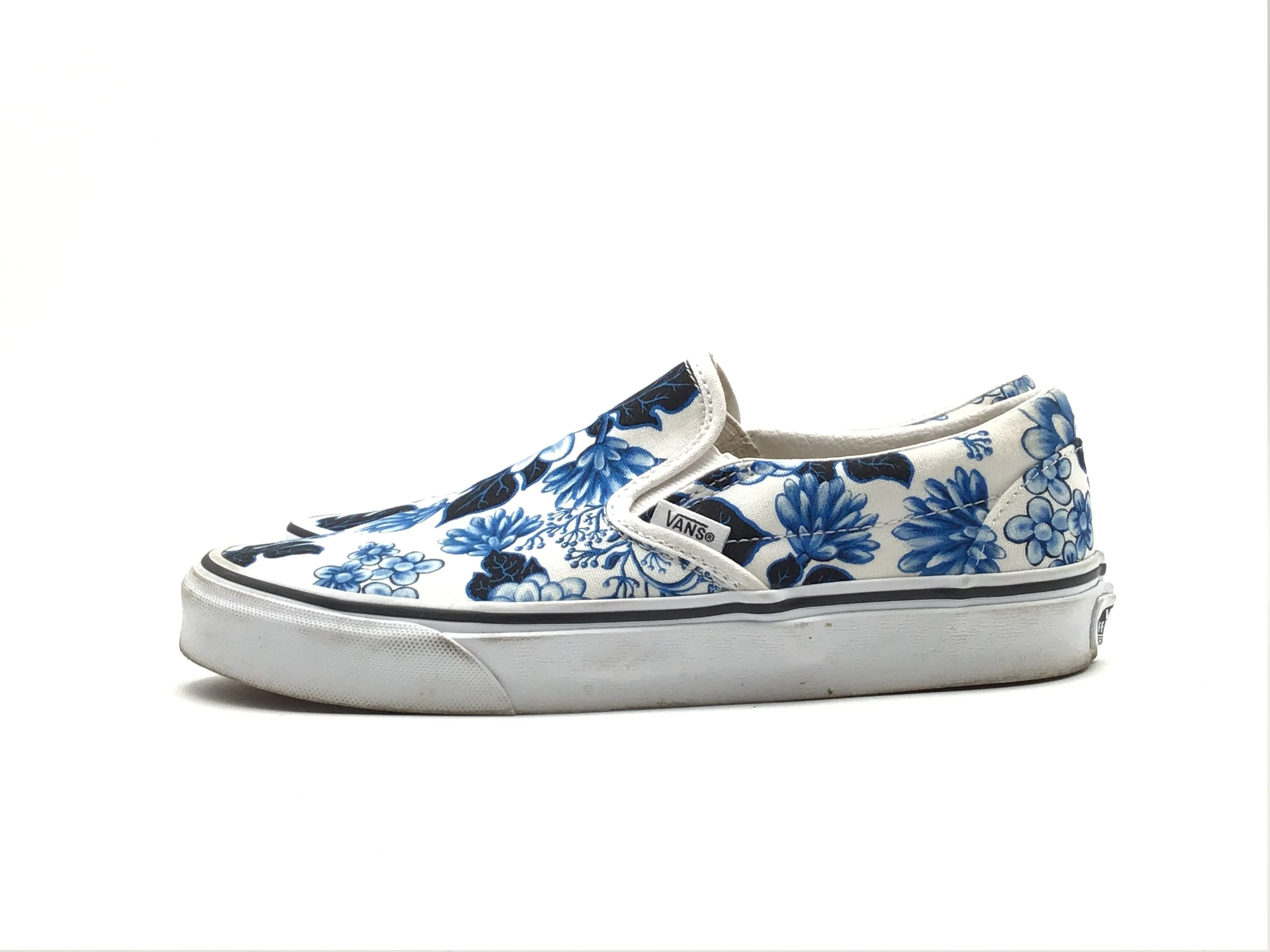 Shoes Athletic By Vans In Blue & White, Size: 6.5