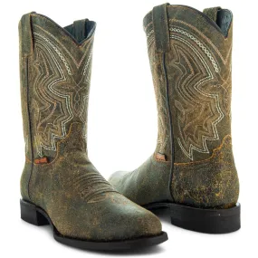 Soto Boots Mens Honey Distressed Leather Cowboy Boots