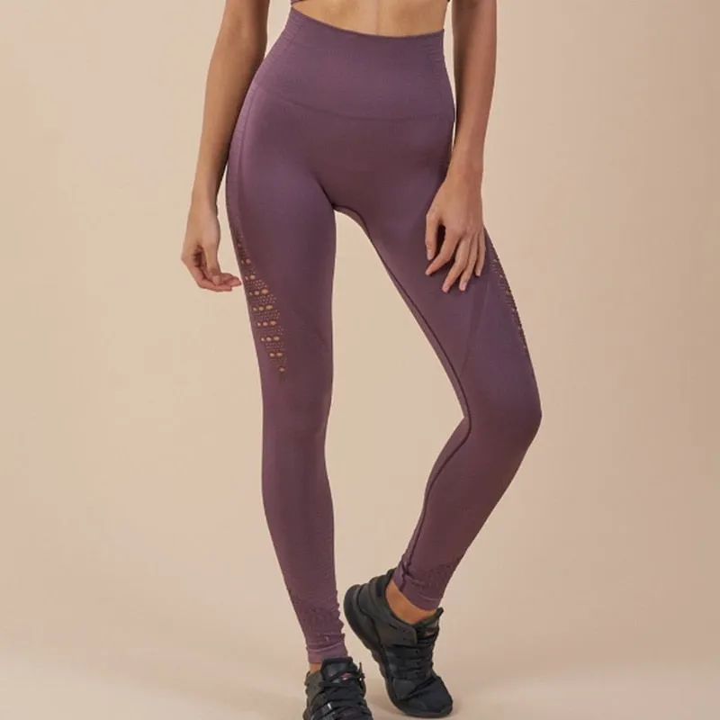 The Hollow High Waist Seamless Leggings (5 colors)