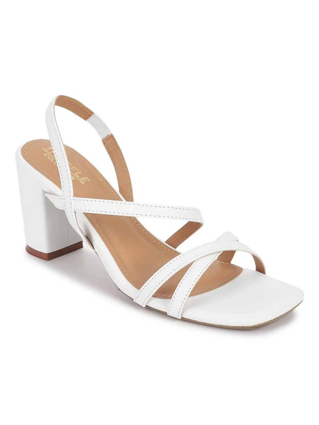 White PU Strappy Block Sandals (TC-ST-1352-WHTPU)