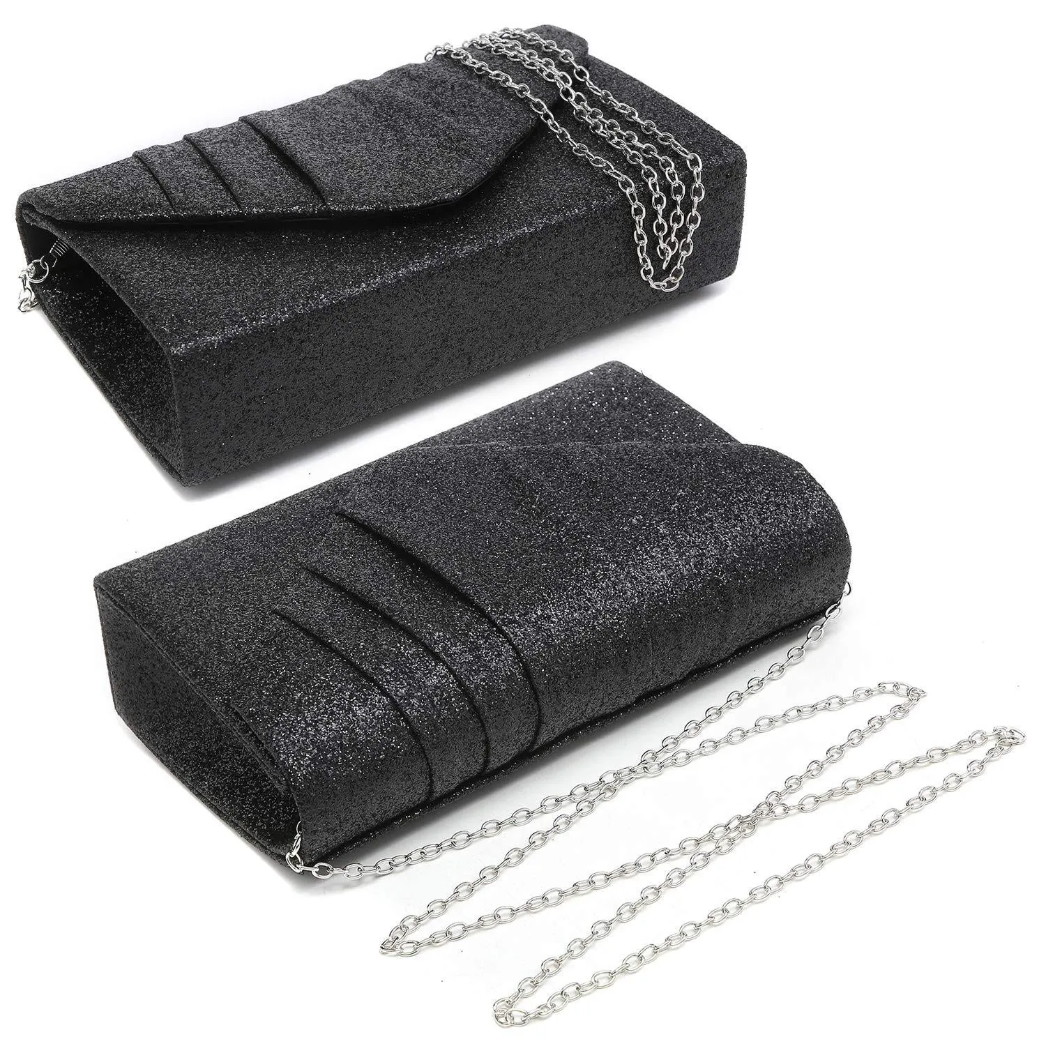 Women's Evening Bag Pleated Envelope Clutch Handbag l Dasein