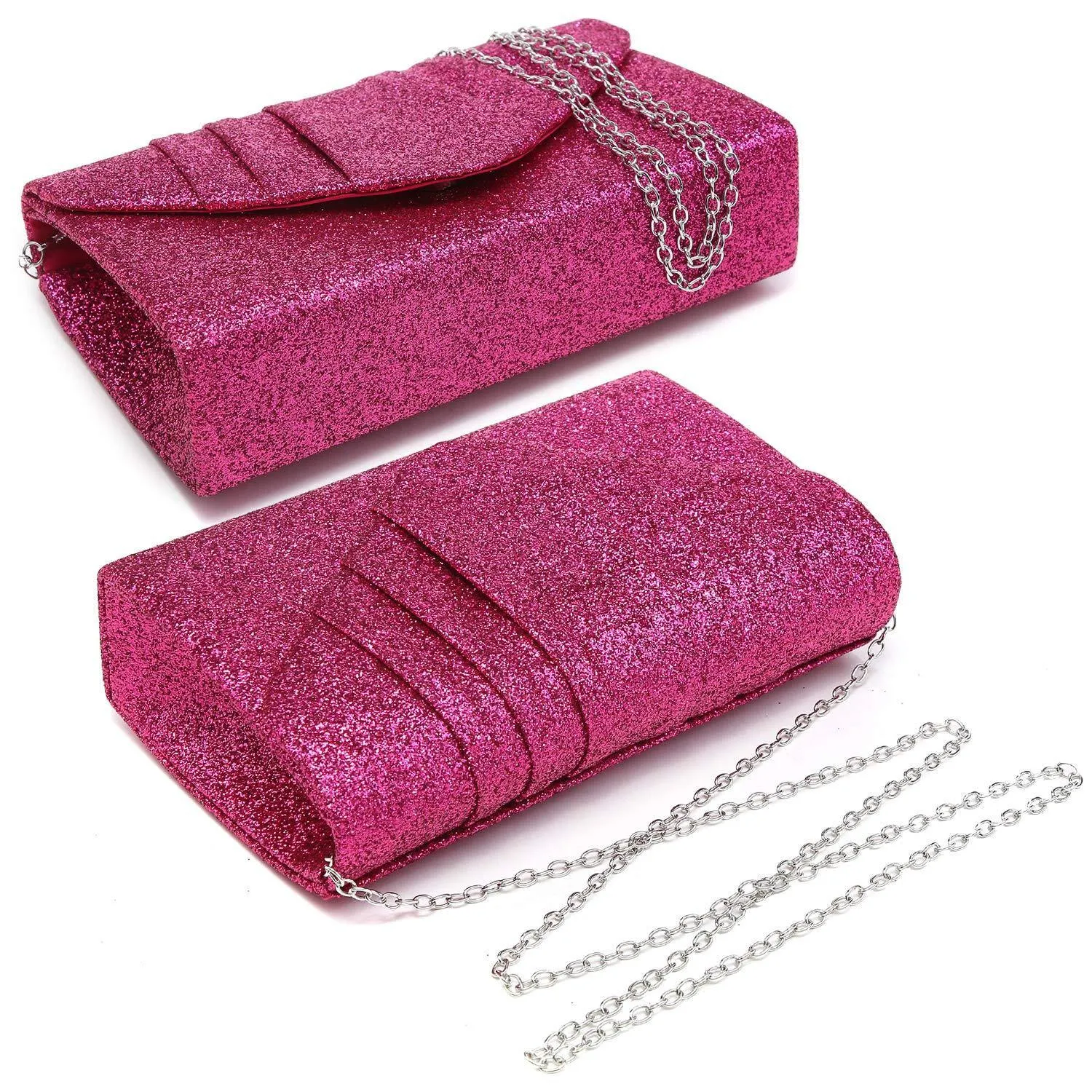 Women's Evening Bag Pleated Envelope Clutch Handbag l Dasein