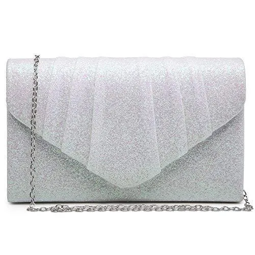 Women's Evening Bag Pleated Envelope Clutch Handbag l Dasein