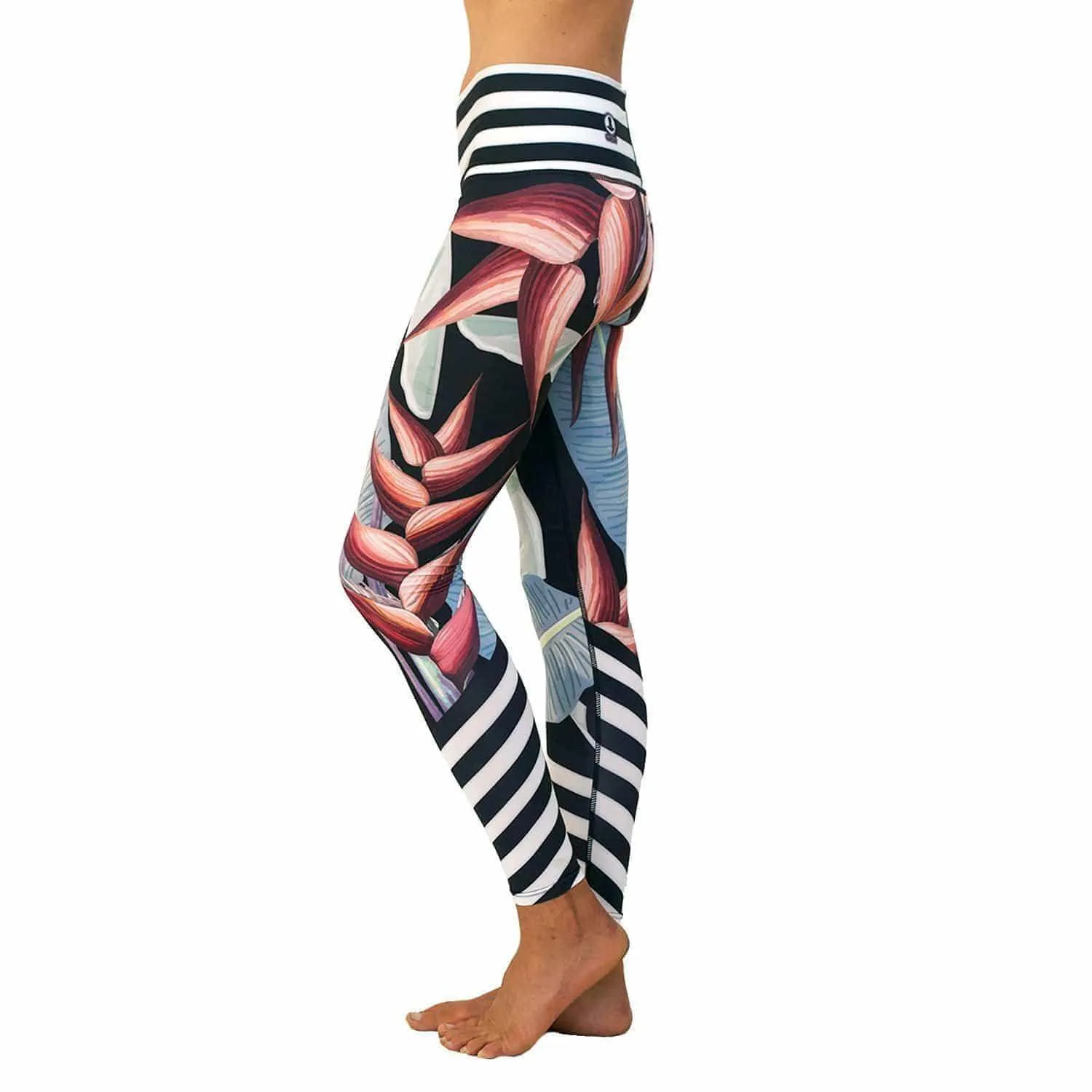 Women's high-waisted leggings - Birds Of Paradise