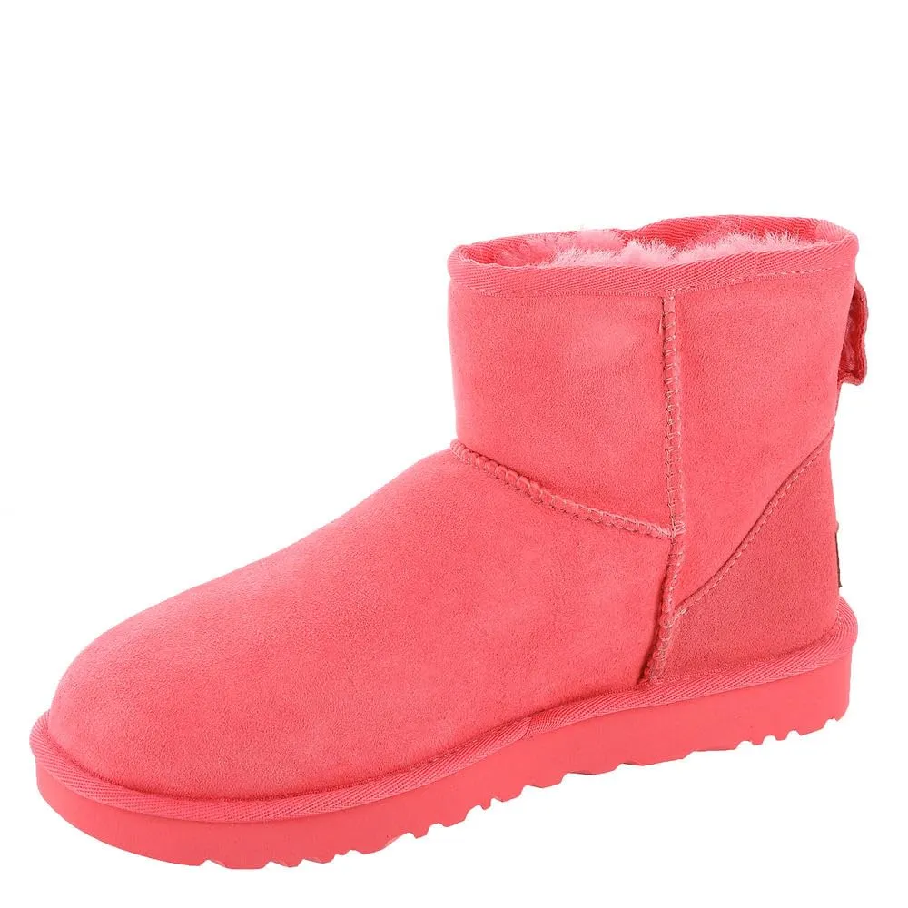 Women's Shoes UGG CLASSIC MINI II Sheepskin Ankle Boots 1016222 PUNCH PINK